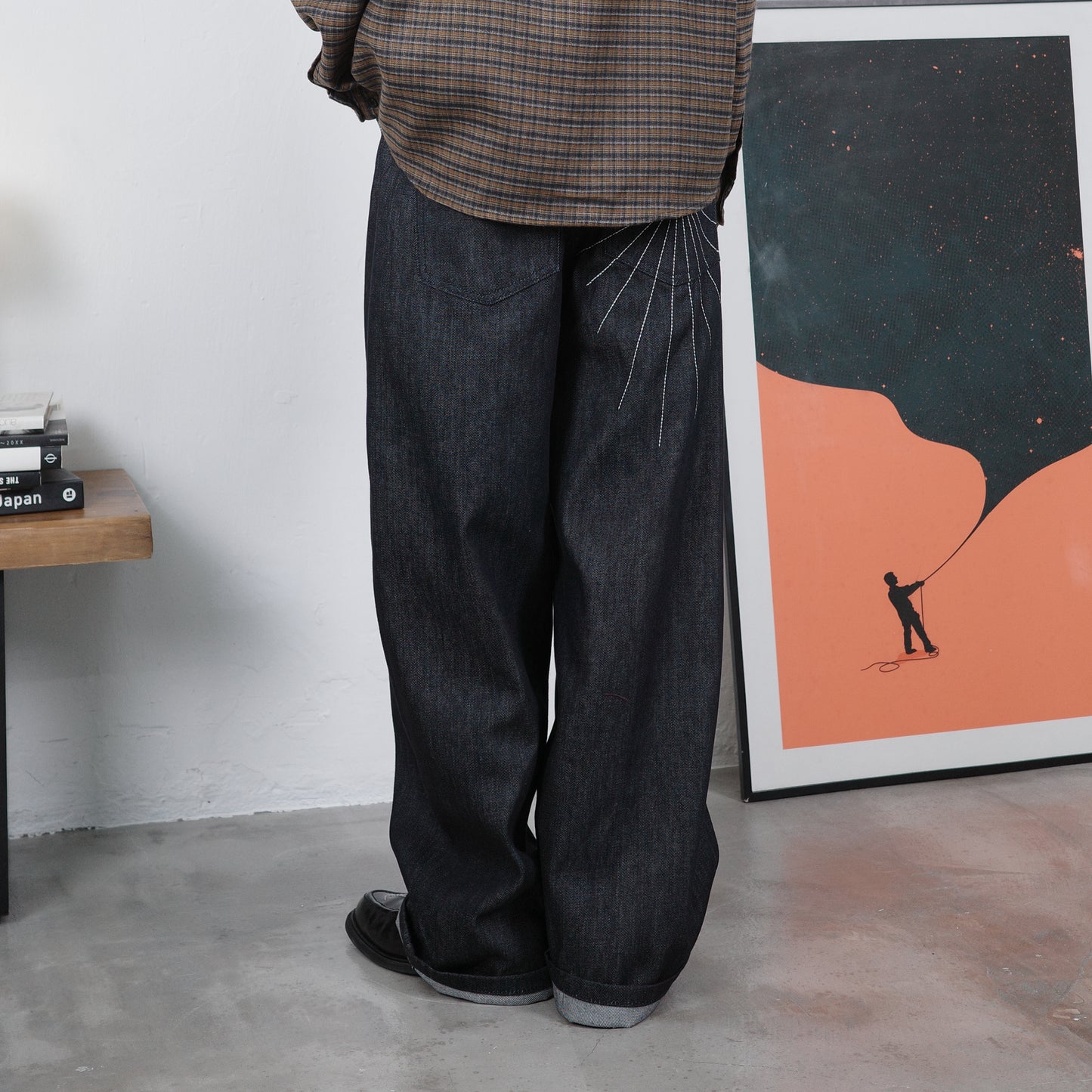 Spiderweb Wide-cut Jeans