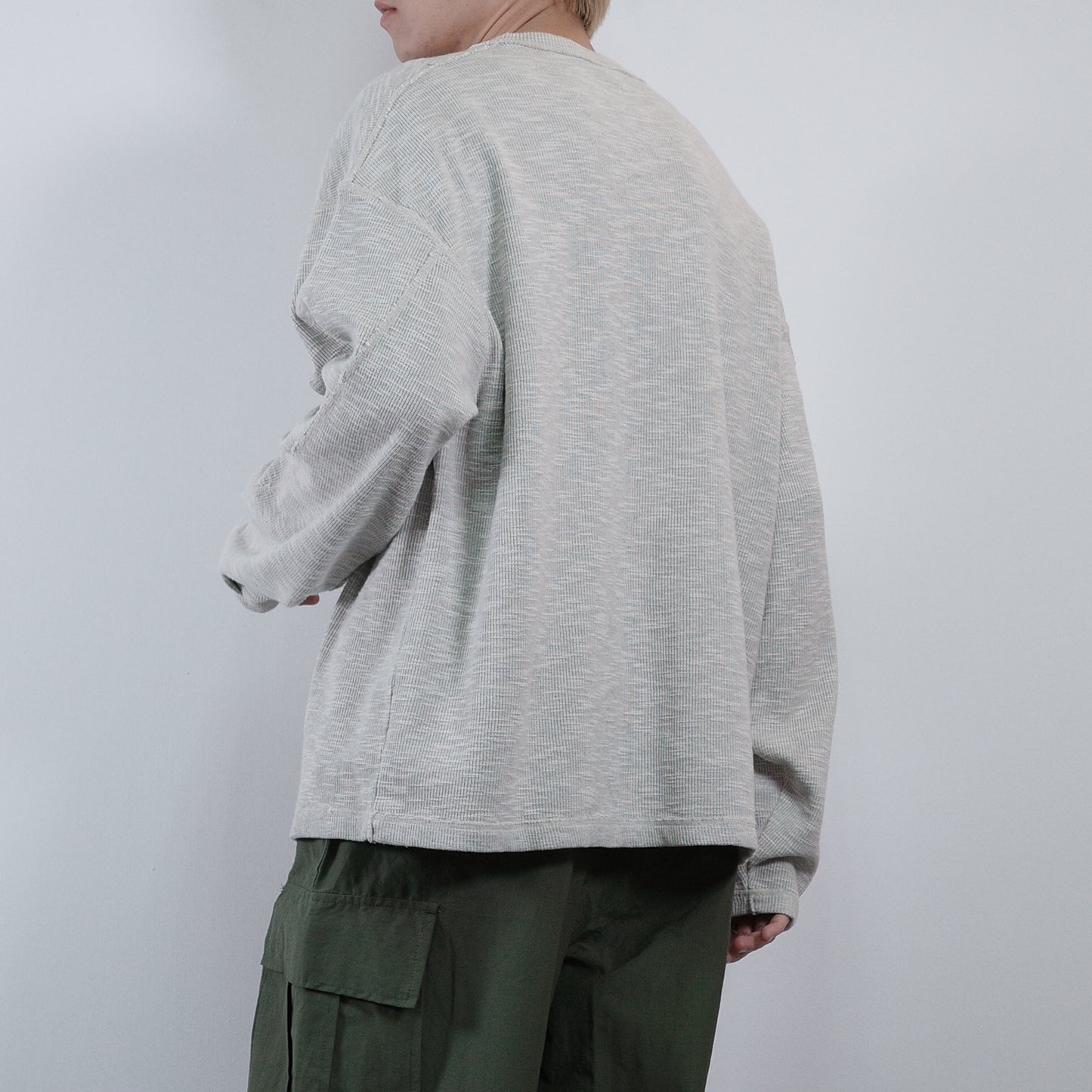 Waffle Loose Long Top