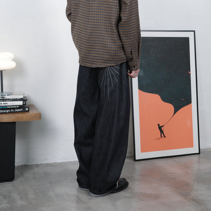 Spiderweb Wide-cut Jeans