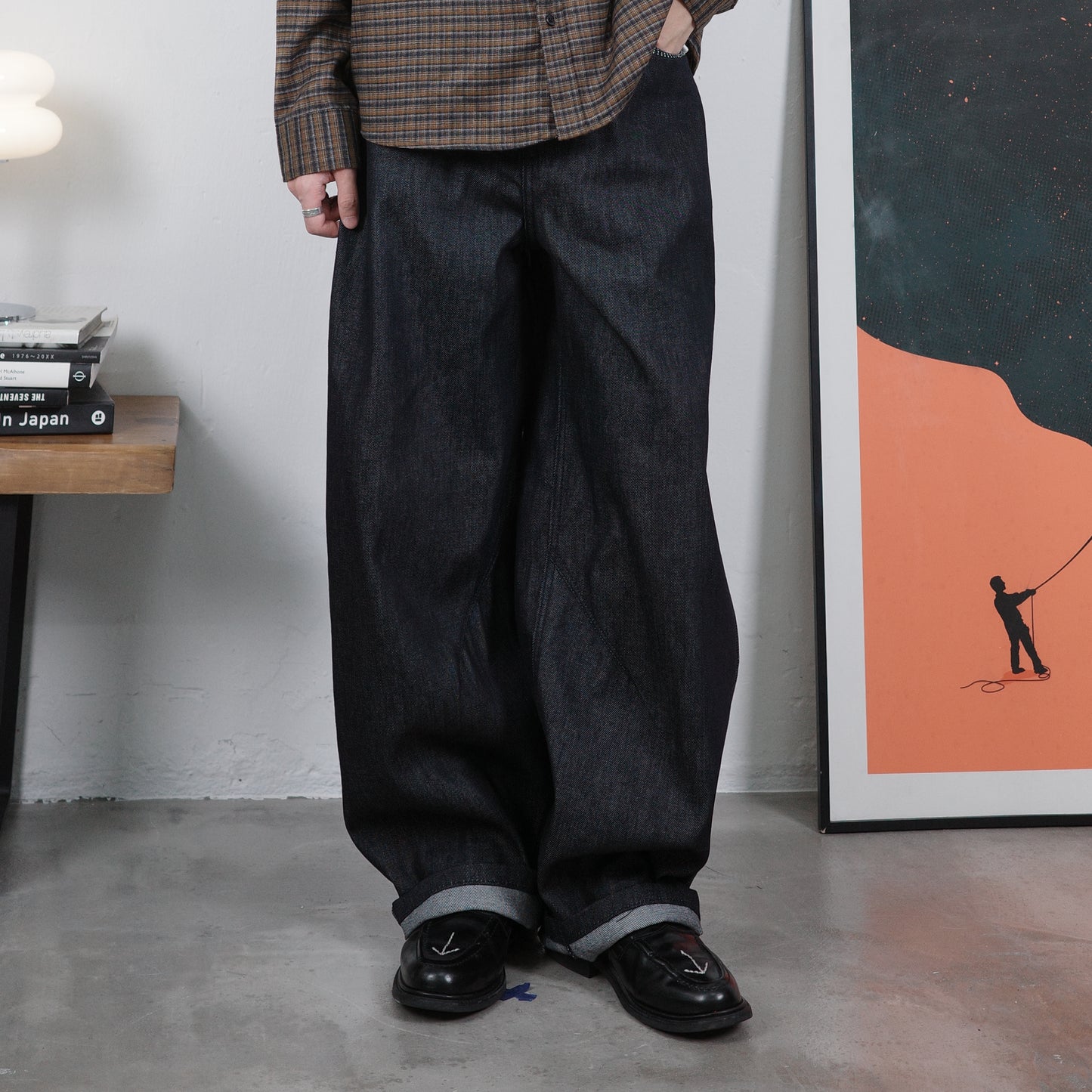 Spiderweb Wide-cut Jeans