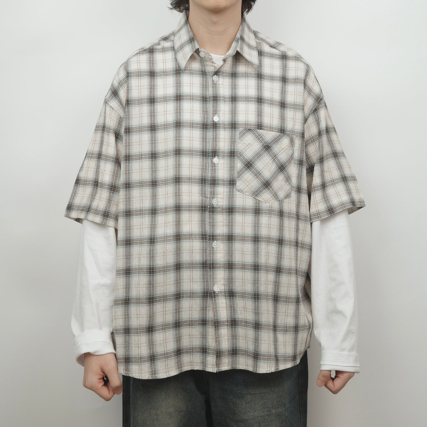 Check Boxy Shirt