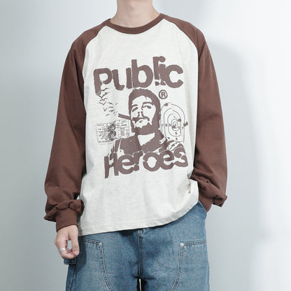 Public Print Long Tee