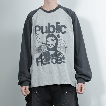 Public Print Long Tee