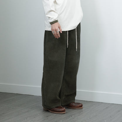 Drawstring Conduroy Pants