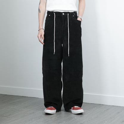 Drawstring Conduroy Pants