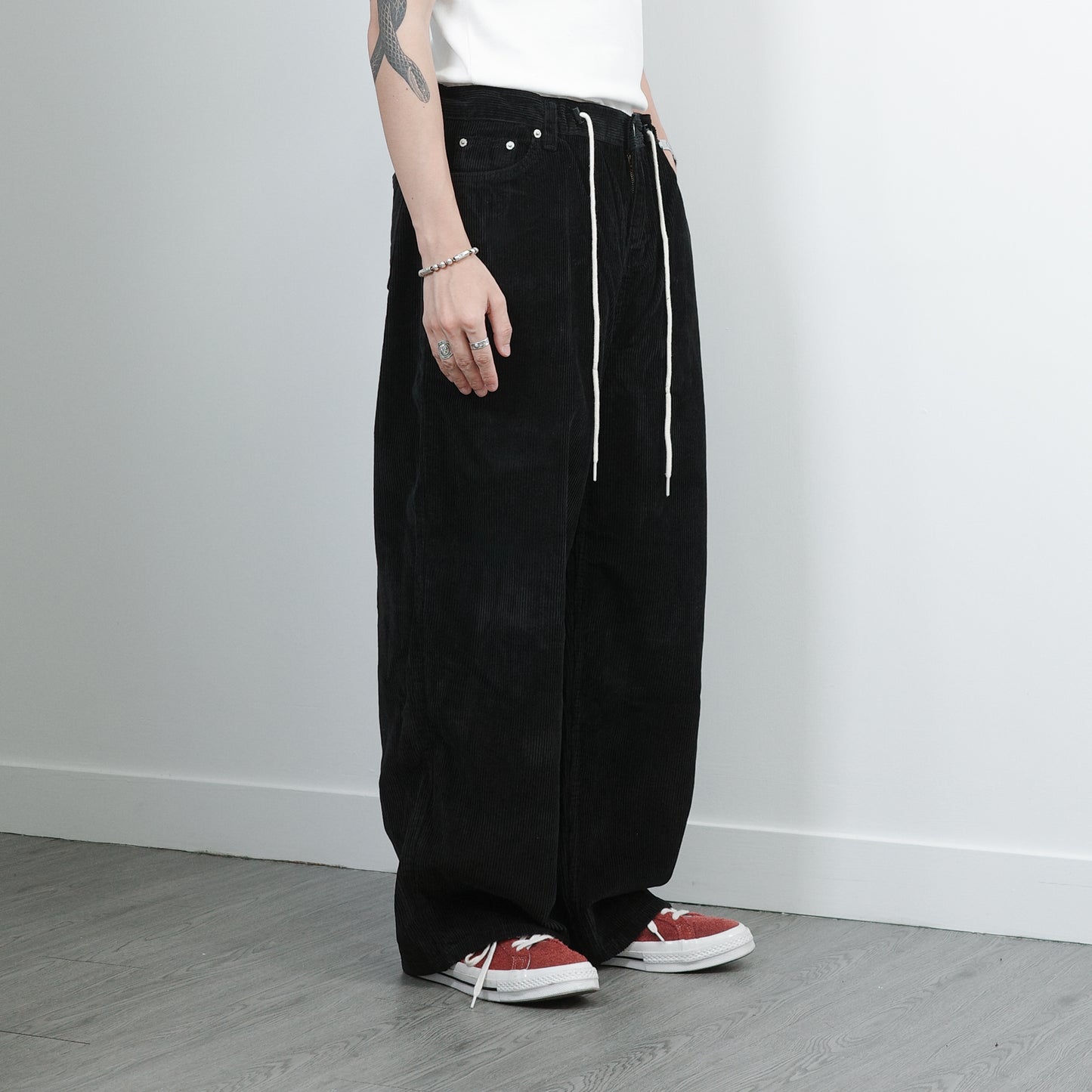 Drawstring Conduroy Pants