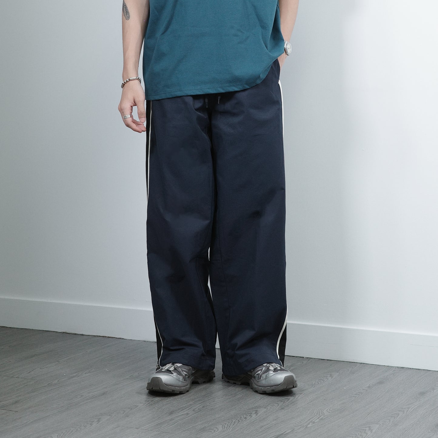 Nylon Side-track Pants