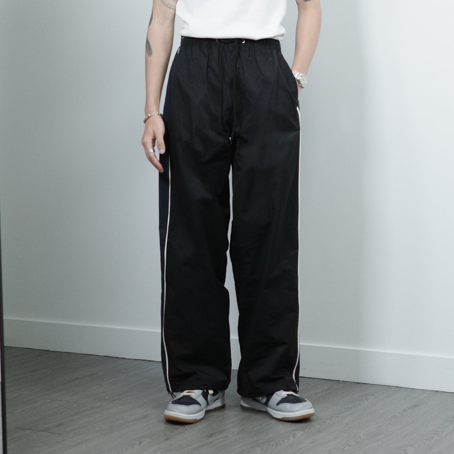 Nylon Side-track Pants