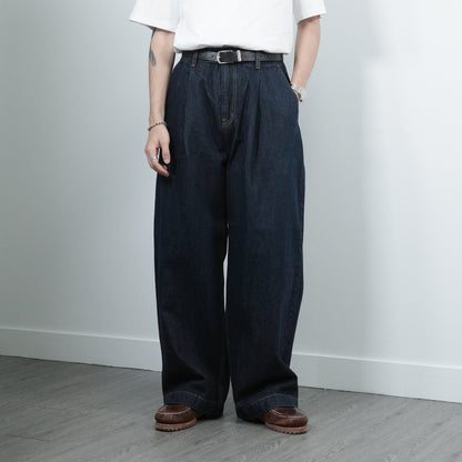 Pleated Balloon Jeans