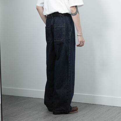 Pleated Balloon Jeans