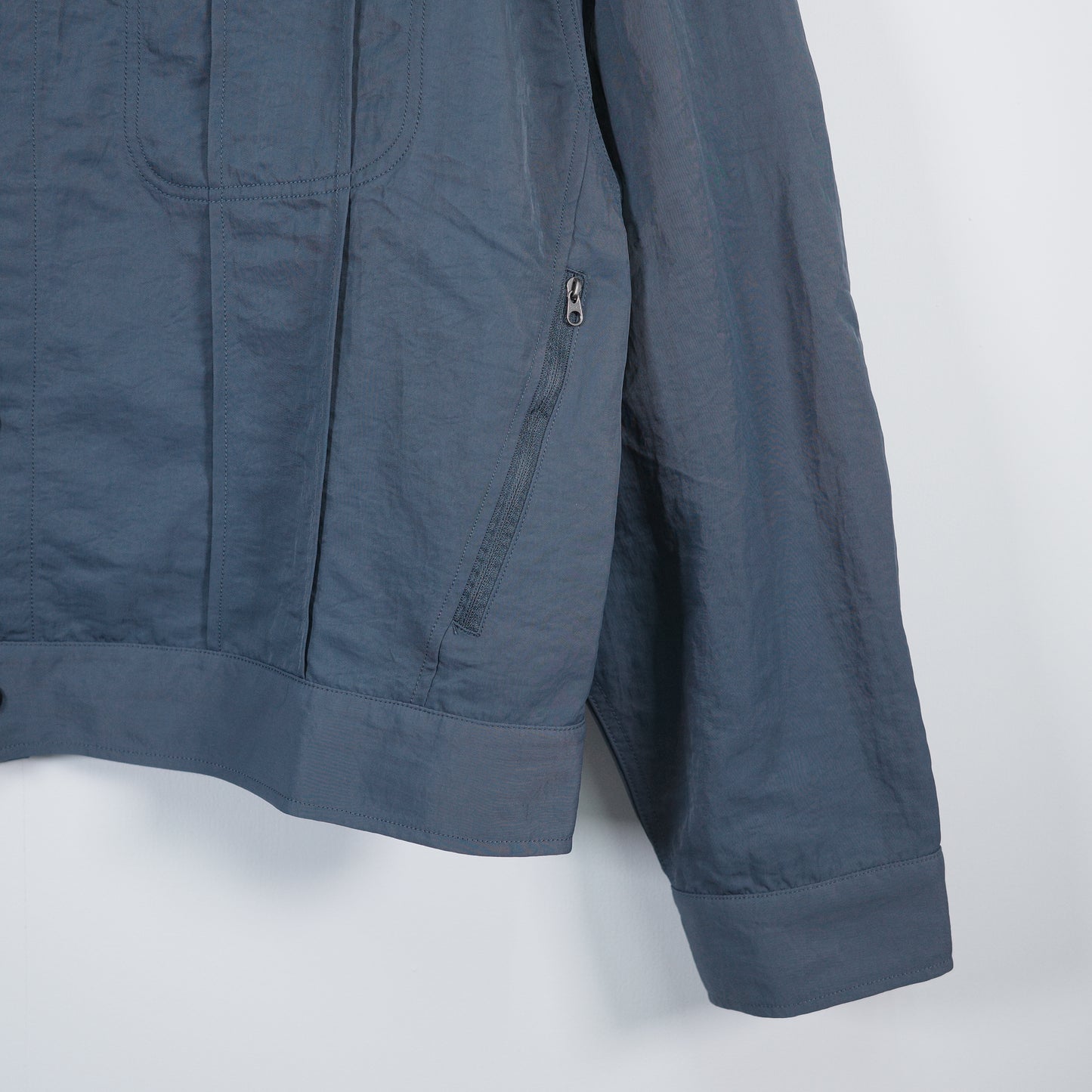 Nylon Waterproof Collared Jacket