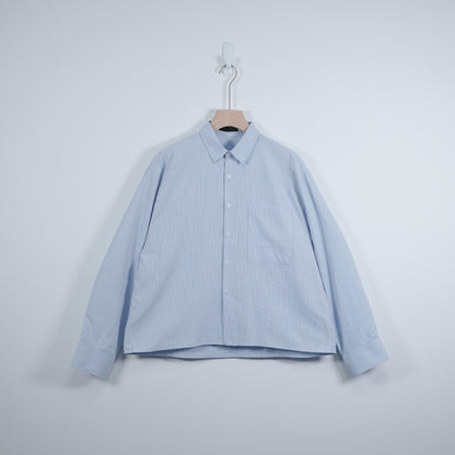 Textured Cropped Shirt