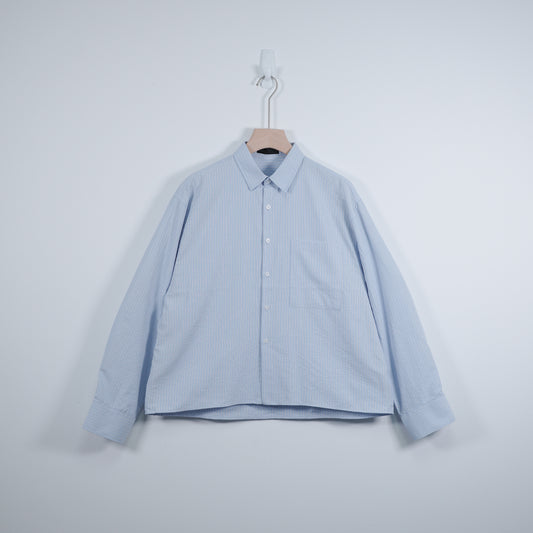 Textured Cropped Shirt