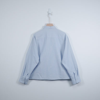 Textured Cropped Shirt