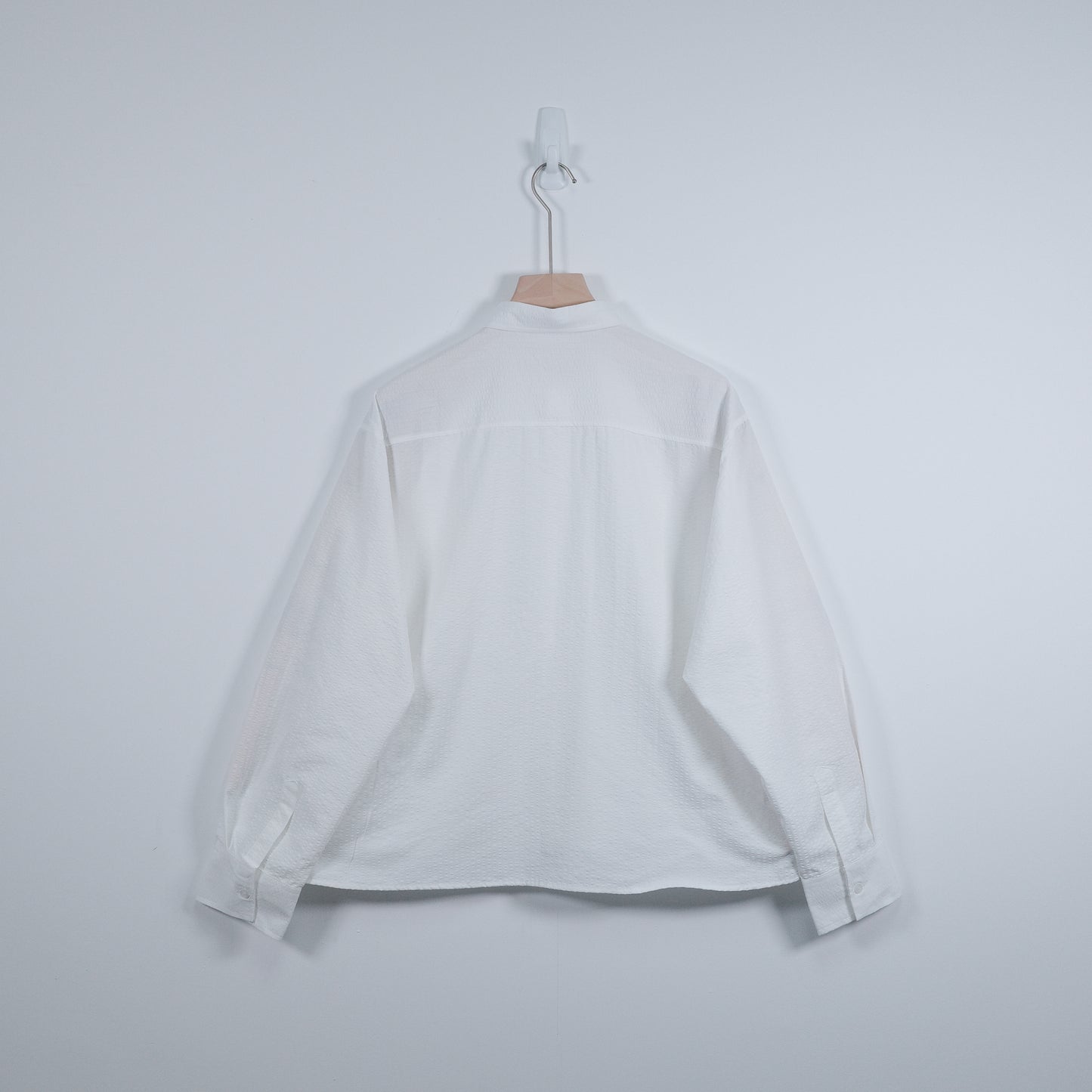 Textured Cropped Shirt