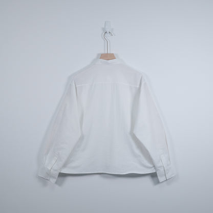 Textured Cropped Shirt