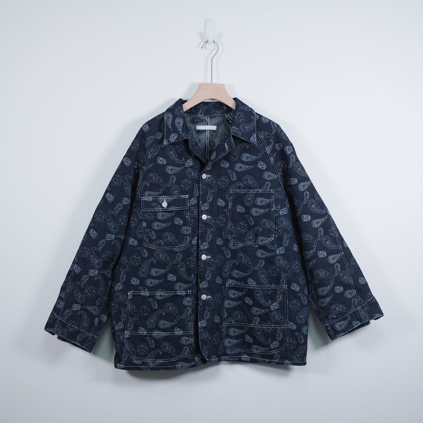 Denim Pattern Worker Jacket