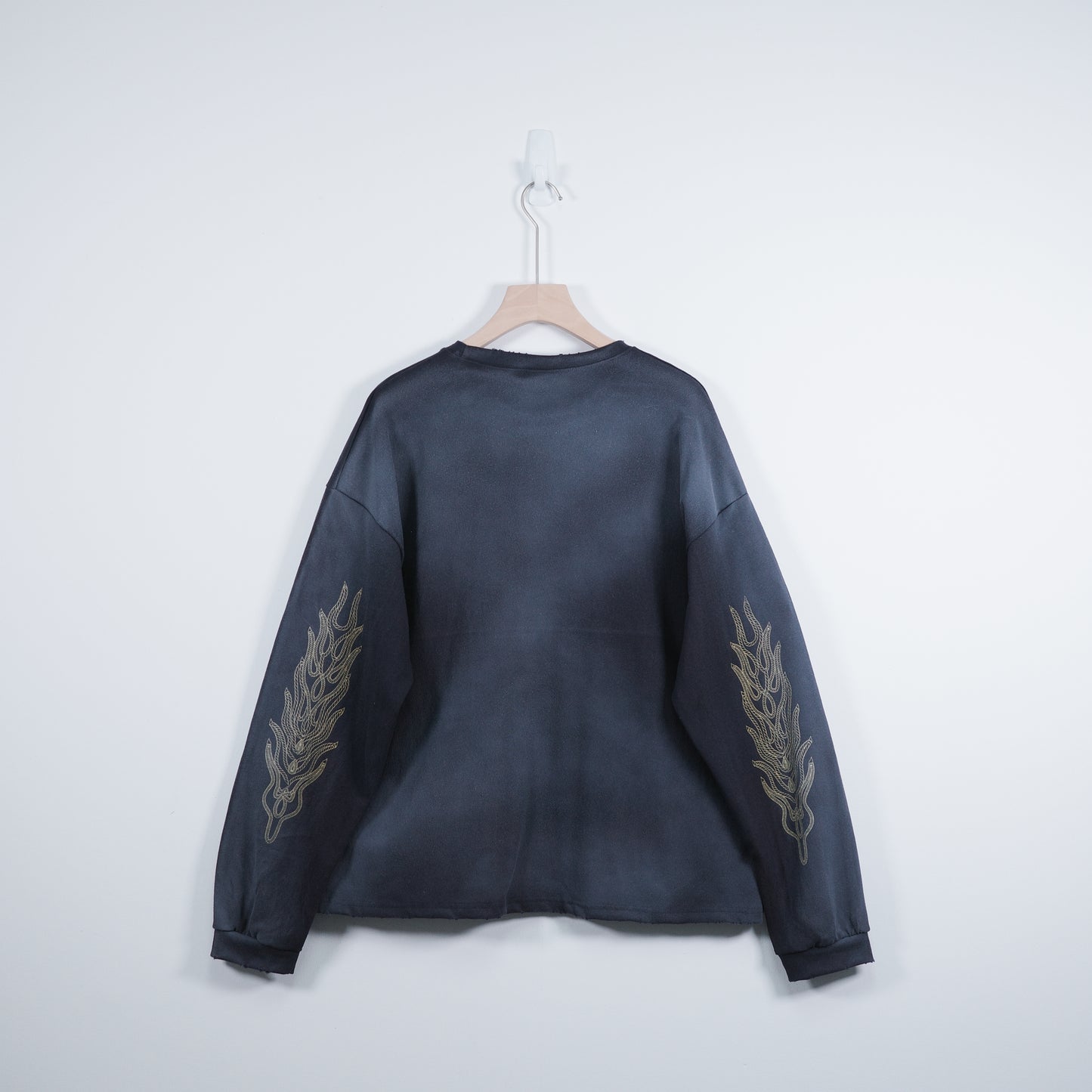 Embroidery-Print Washed Top