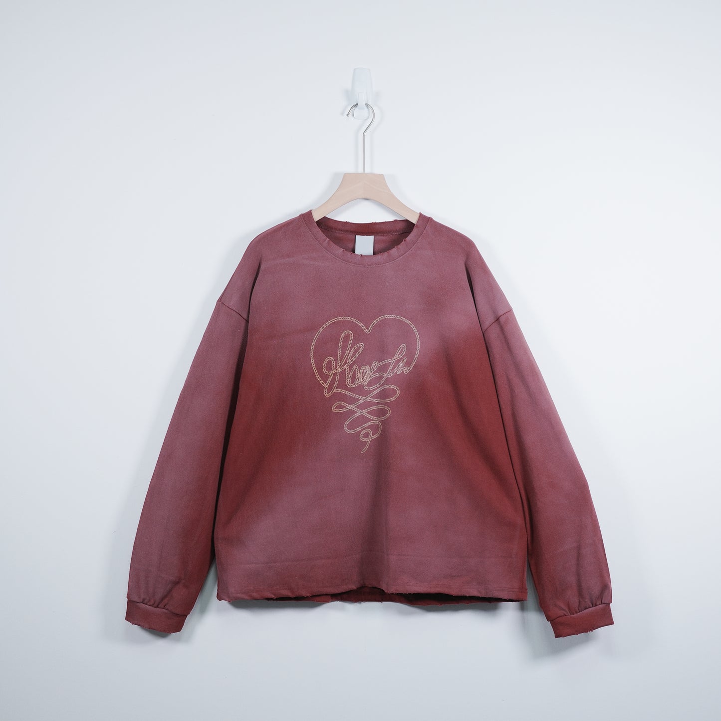 Embroidery-Print Washed Top