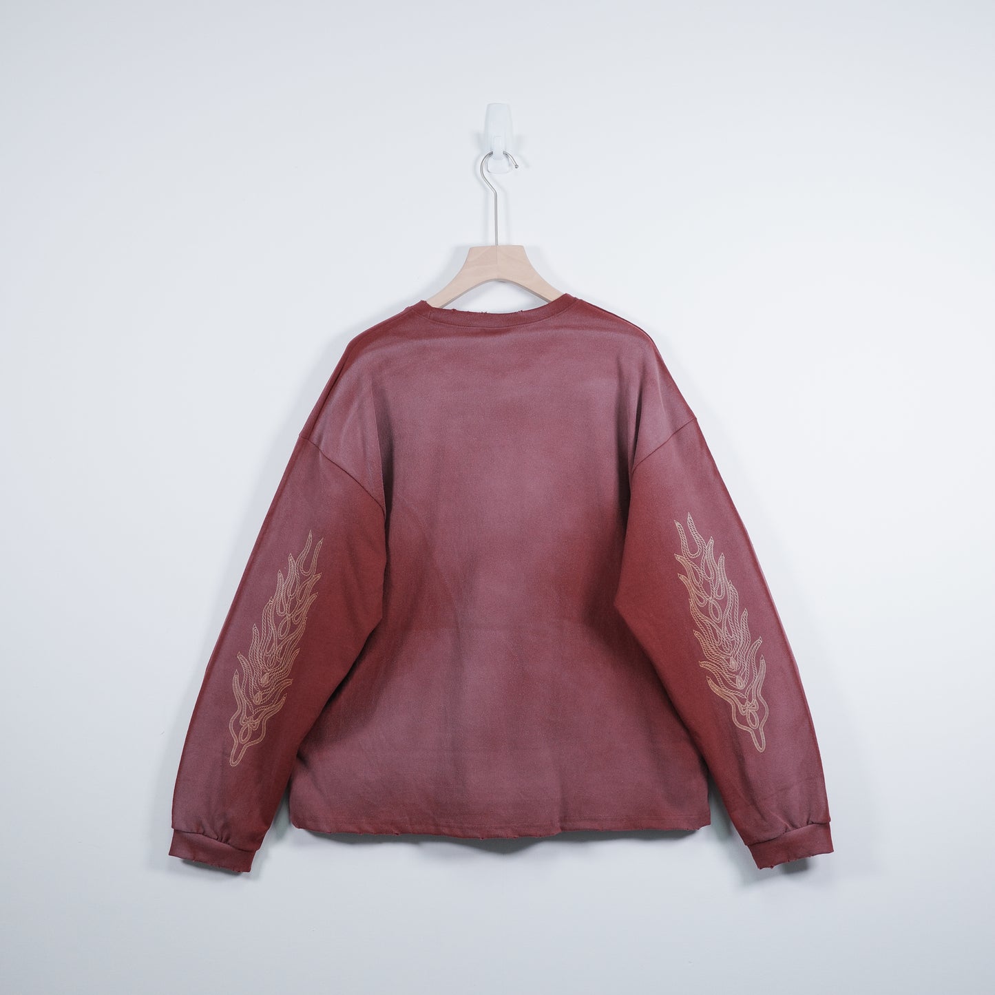 Embroidery-Print Washed Top