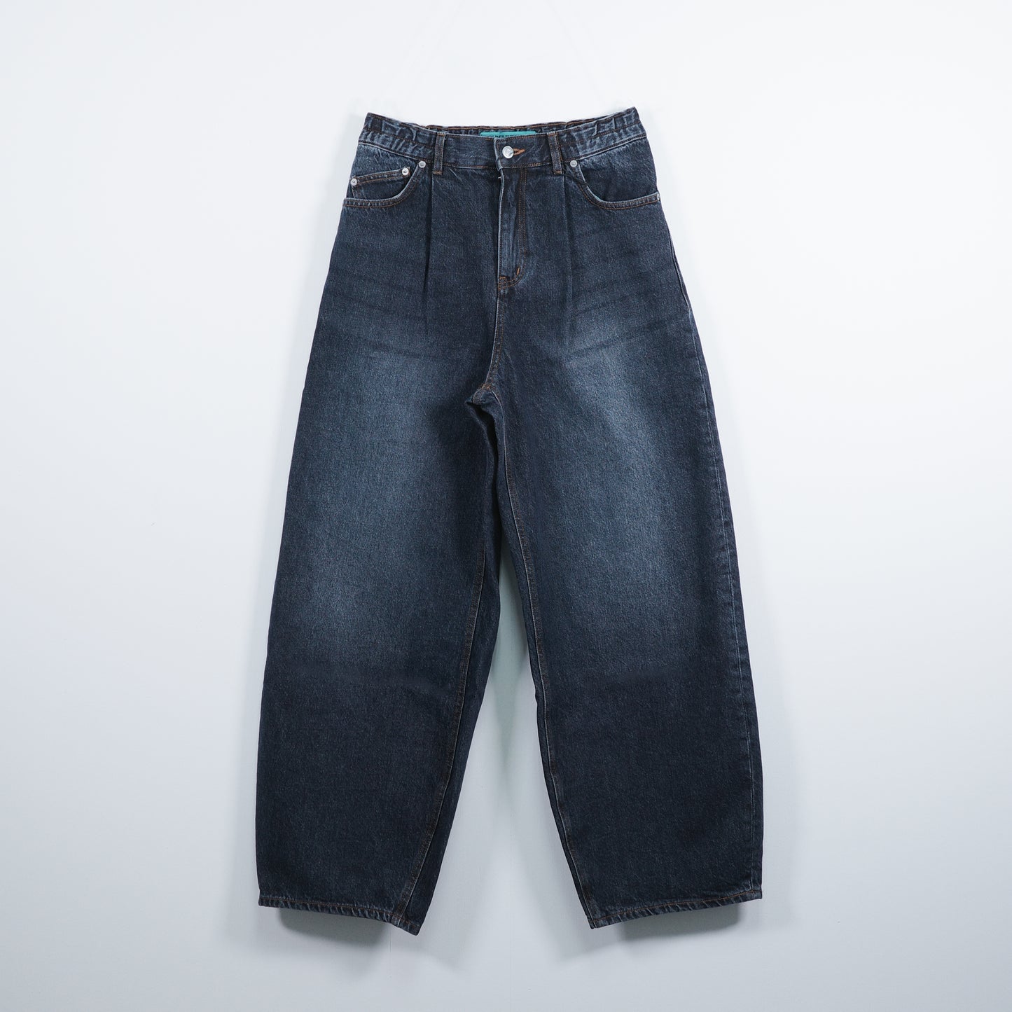 Washed Wide-Leg Jeans