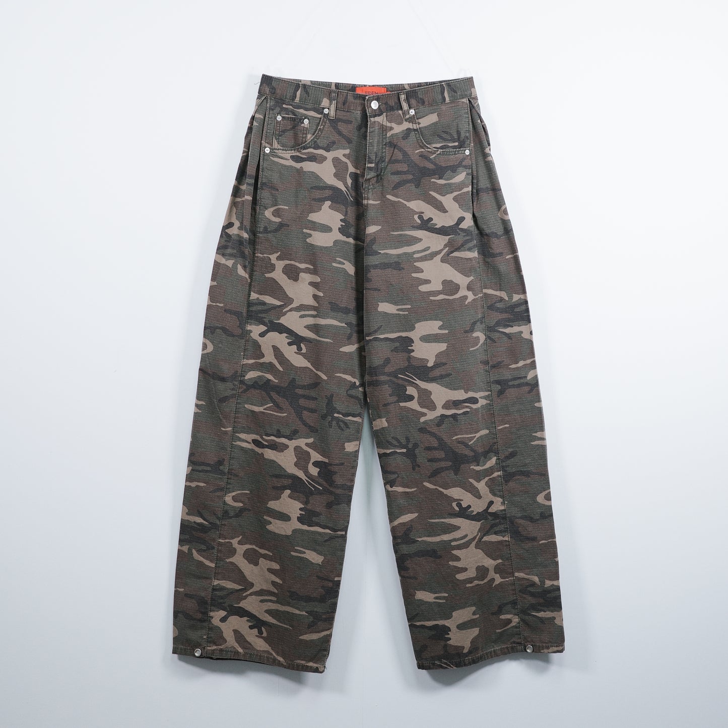 Camo Boot-cut Pants