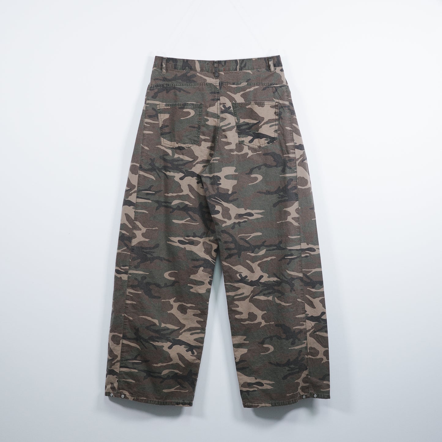 Camo Boot-cut Pants