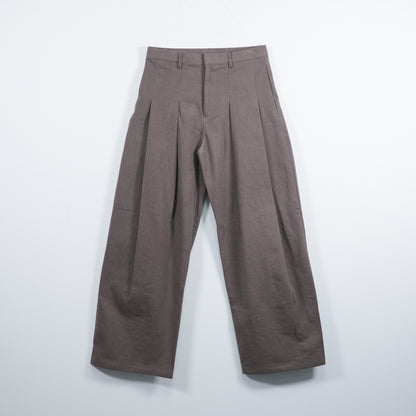 Double pleated Cotton Pants