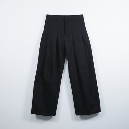 Double pleated Cotton Pants