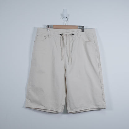 Drawstring Denim Shorts