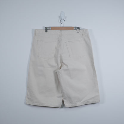 Drawstring Denim Shorts