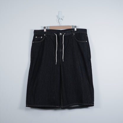 Drawstring Denim Shorts