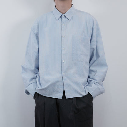 Textured Cropped Shirt