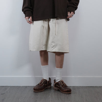 Drawstring Denim Shorts