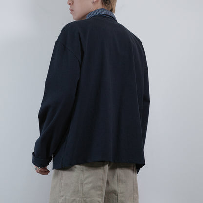 Pattern Collar Polo Shirt