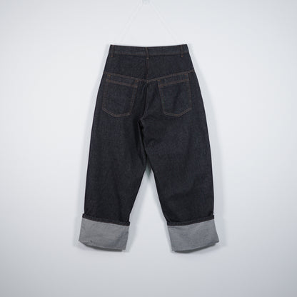 Double pleated Folding Jeans