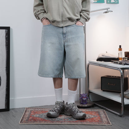 Washed Light Blue Jorts