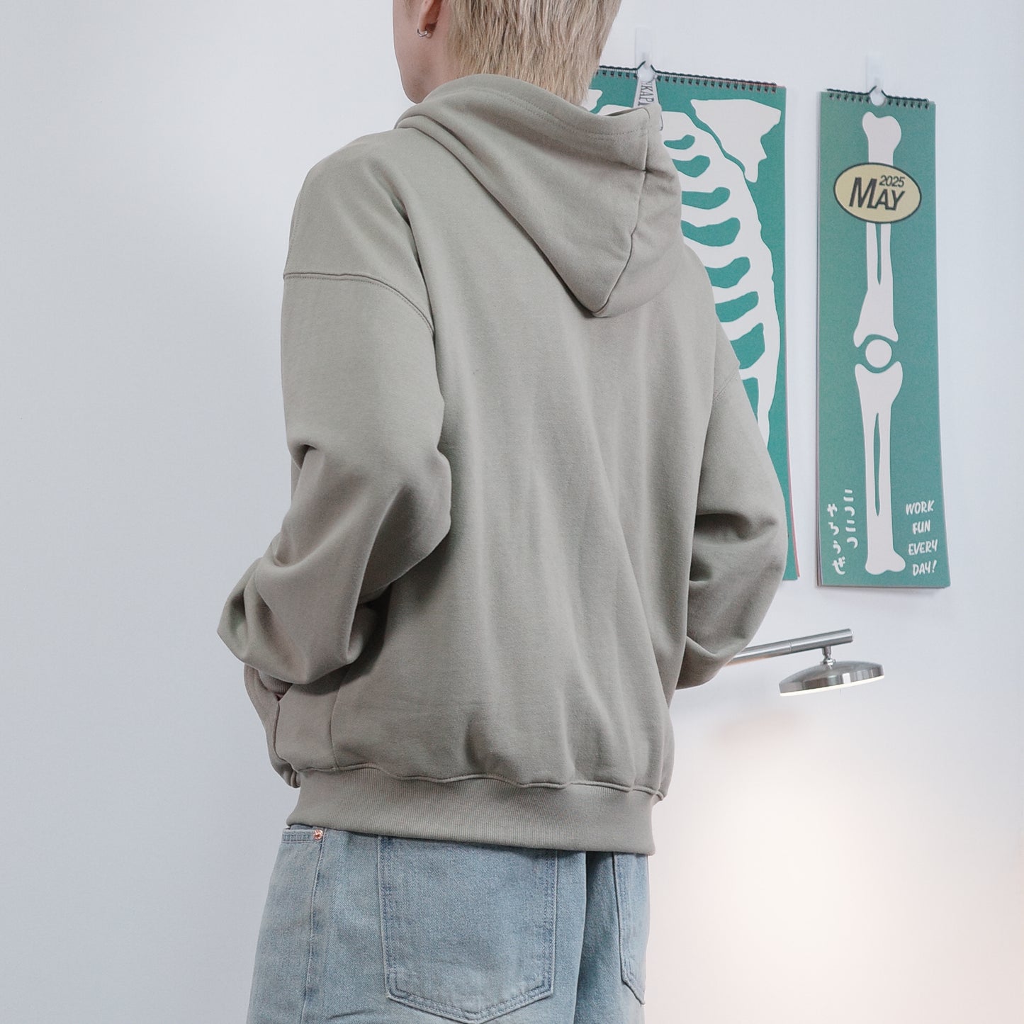 Avocado Green Hooded Jacket