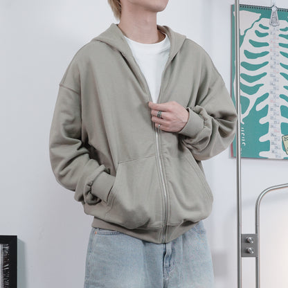 Avocado Green Hooded Jacket