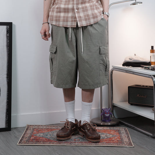 Linen Cargo Shorts
