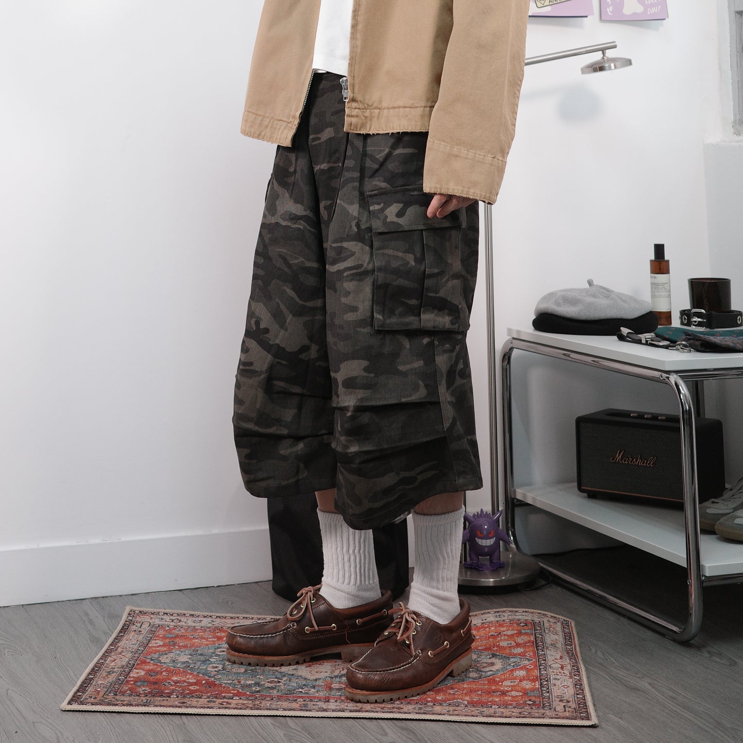 Camo Baggy Cargo Shorts