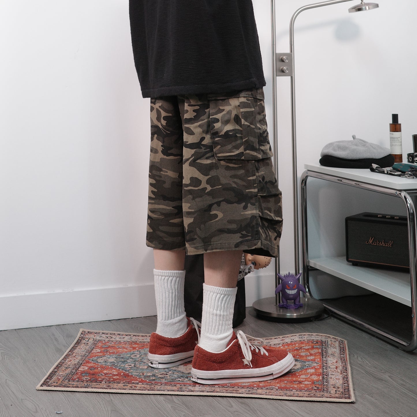 Camo Baggy Cargo Shorts