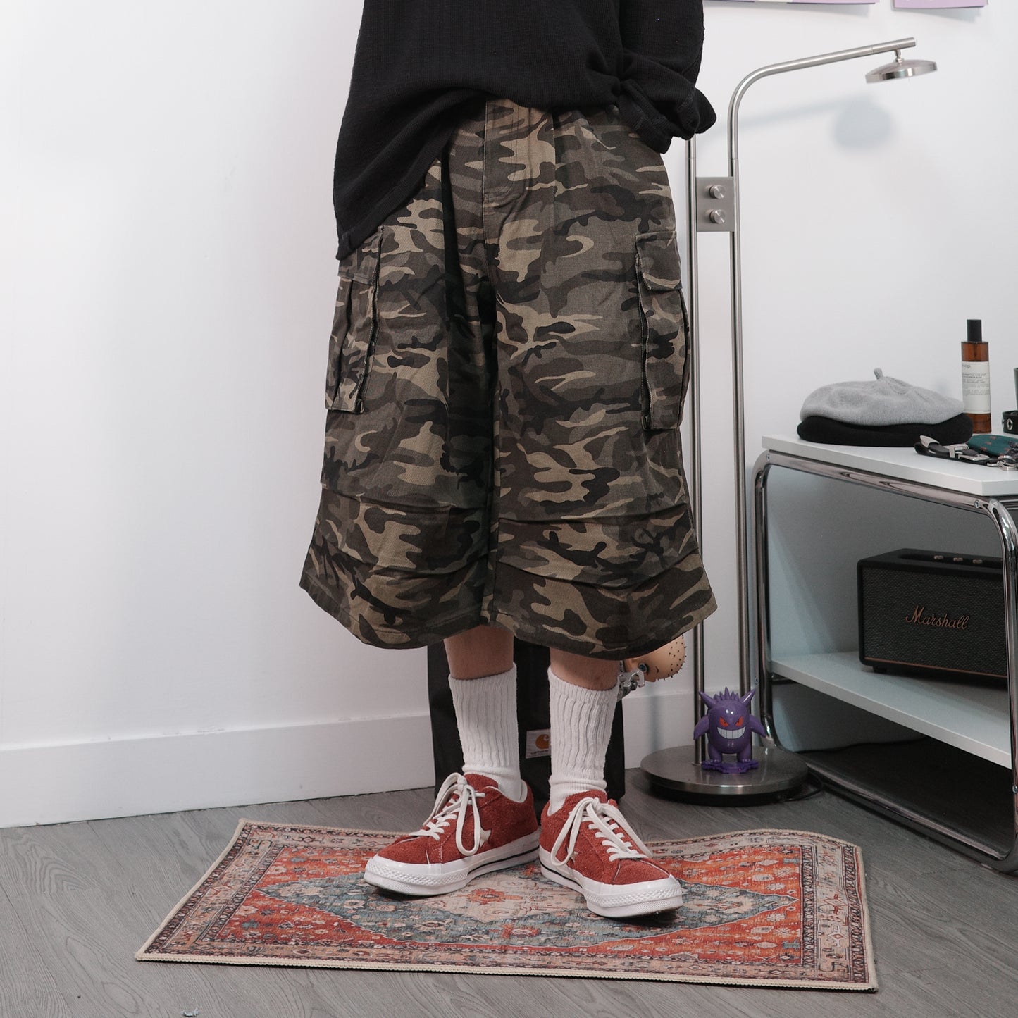 Camo Baggy Cargo Shorts