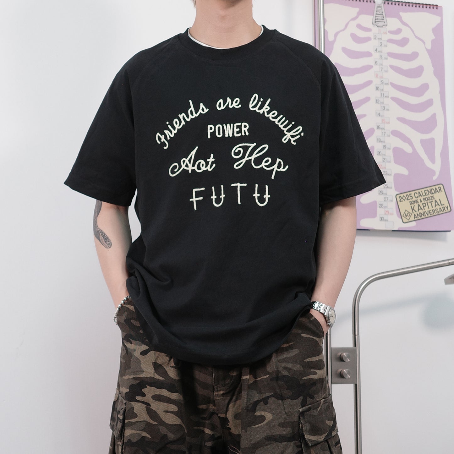 Embroidery Print T-Shirt